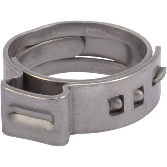 200 Pack Steel 0.709 in Dia Zinc-Plated 0.315W 2-Ear Clamps 200 Pack Steel 0.709 in Dia Zinc-Plated 0.315W 2-Ear Clamps